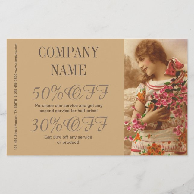 great gatsby girl makeup hair stylist photographer flyer (Front)