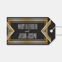 Great Gatsby inspired wedding favours tag