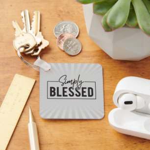Great Gift! Simply Blessed Faith Based  Key Ring