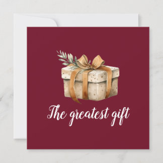 Great Gift Winter Photo Baby Birth Announcement