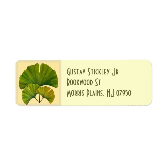 Great Ginkgo Art for Your Arts & Crafts Bungalow (Front)