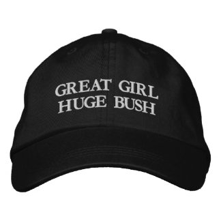 Great Girl Huge Bush Funny Embroidery Hat