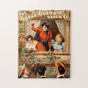 Great Gotham Stock Co Vintage Art Jigsaw Puzzle