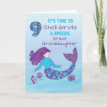 Great Granddaughter 9th Birthday Sparkly Look Card<br><div class="desc">Everyone in the family is in preparation mode for the celebration of your great granddaughter’s 9th birthday. If you still don’t have anything ready then this card might be a good choice to give her on that special day.</div>