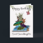 Great Granddaughter Birthday Card - Cute Gothic Fa<br><div class="desc">Great Granddaughter Birthday Card - Cute Gothic Fairies Springing From A Photograph</div>
