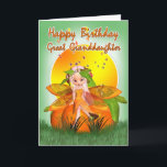 Great Granddaughter Birthday Card - Moonies Citrus<br><div class="desc">Great Granddaughter Birthday Card - Moonies Citrus Fairy</div>
