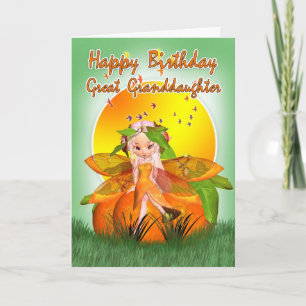 Great Granddaughter Birthday Card - Moonies Citrus