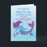 Great Granddaughter Birthday Sparkly Look Mermaid Card<br><div class="desc">Join in the grand “shell-ibration” of a great granddaughter’s birthday with this colorful and fun mermaid card. Greet her and share with her a fun message on her special day.</div>