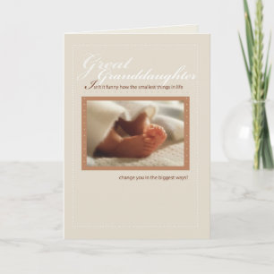 Great Granddaughter Congratulations New Baby Card