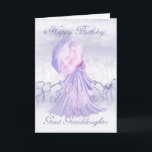 Great Granddaughter Cute Feminine Birthday Card<br><div class="desc">Great Granddaughter Cute Feminine Birthday Card</div>