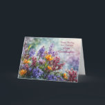 Great Granddaughter Happy Birthday  Card<br><div class="desc">Nice wishes for a wonderful great granddaughter for her birthday. A garden image with flowers and you can personalise this too.</div>