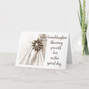 "GREAT-GRANDDAUGHTER'S SHOWER" CONGRATULATIONS INVITATION