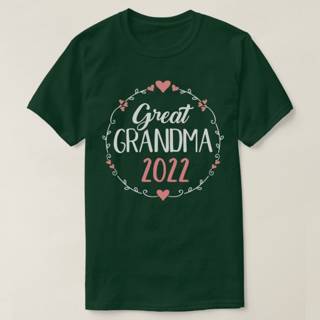 Great grandma 2022 for pregnancy announcement T-Shirt (Design Front)