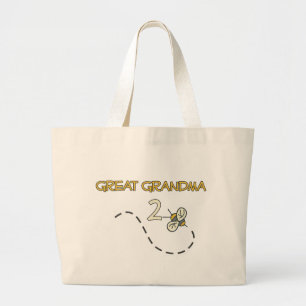 Great Grandma 2 Bee Large Tote Bag