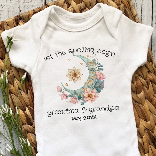 Great Grandma Baby Announcement Customised Reveal Baby Bodysuit (Creator Uploaded)