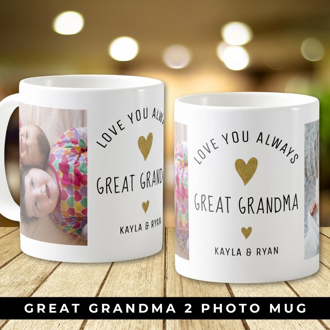 Great Grandma Grandkids Love 2 Photo Collage  Coffee Mug (Creator Uploaded)