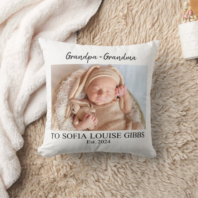  Great Grandma, Grandpa, and Nanny –  Grandparent Cushion (Blanket)