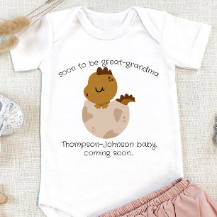 Great Grandma New Baby Announcement Custom Reveal Baby Bodysuit