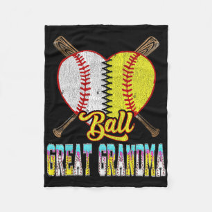 Great Grandma Of Both Half Sell Softll Ice Cream D Fleece Blanket