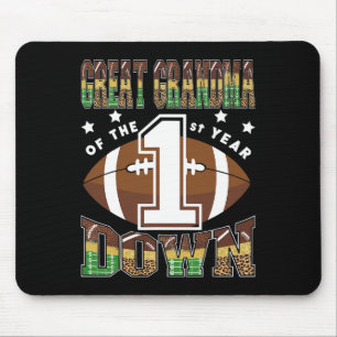 Great Grandma Of The 1st Year Down Football 1st Bi Mouse Pad