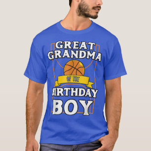 Great Grandma Of The Birthday Baller Basketball Bd T-Shirt