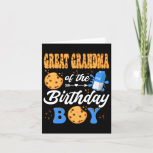 Great Grandma Of The Birthday Boy Milk Cookies 1st Card