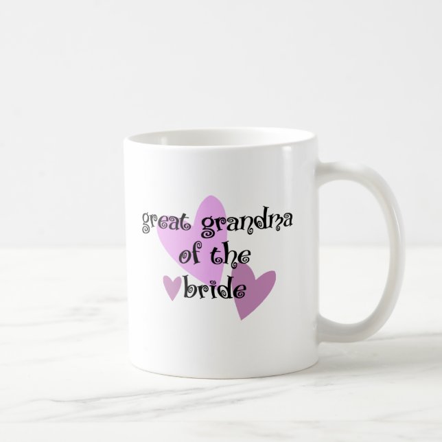 Great Grandma of the Bride Coffee Mug (Right)