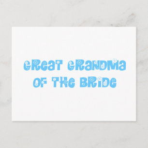 Great Grandma of the Bride Postcard