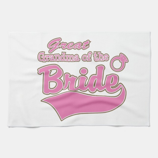 Great Grandma of the Bride Tea Towel (Horizontal)