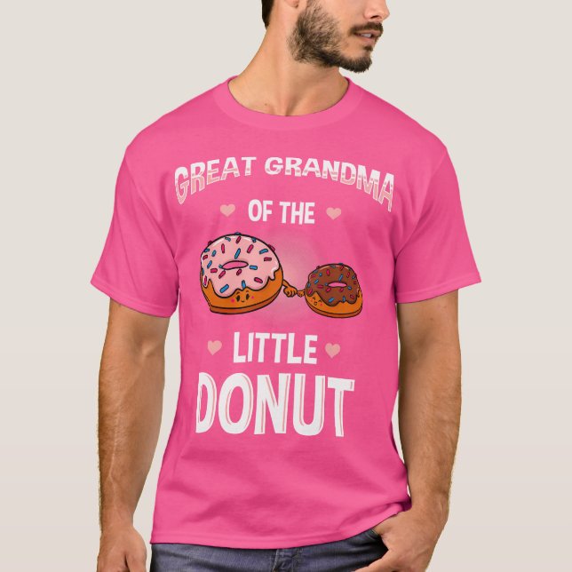 Great Grandma Of The Little Doughnut Gender Reveal T-Shirt (Front)