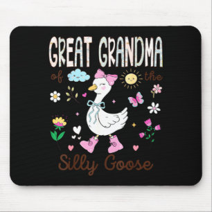 Great Grandma of The Silly Goose 1st Birthday Girl Mouse Pad