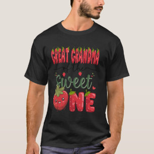 Great Grandma Of The Sweet One Girl Strawberry 1St T-Shirt