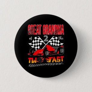 Great Grandma Of The Two Fast 2nd Birthday Boy 6 Cm Round Badge