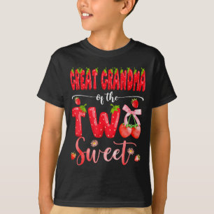 Great Grandma Of The Two Sweet 2nd Birthday Girl S T-Shirt
