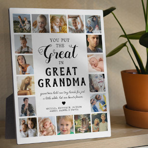 Great Grandma Photo Plaque