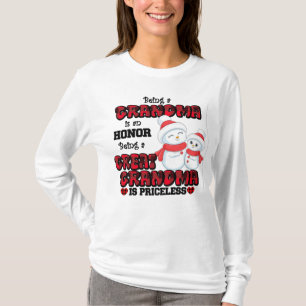 Great Grandma Priceless Snowman T-Shirt