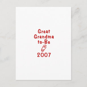 Great Grandma To Be 11 Postcard