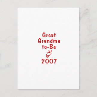 Great Grandma To Be 11 Postcard