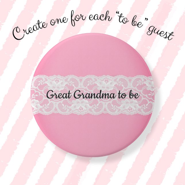 Great Grandma to be 7.5 Cm Round Badge (Creator Uploaded)