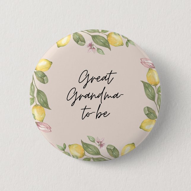 Great-Grandma-to-be Button (Front)