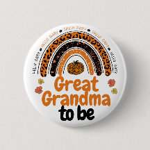 Great Grandma to Be Hello Baby Pumpkin Baby Shower