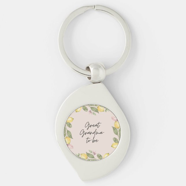 Great-Grandma-to-be Key Ring (Front)