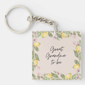 Great-Grandma-to-be Key Ring