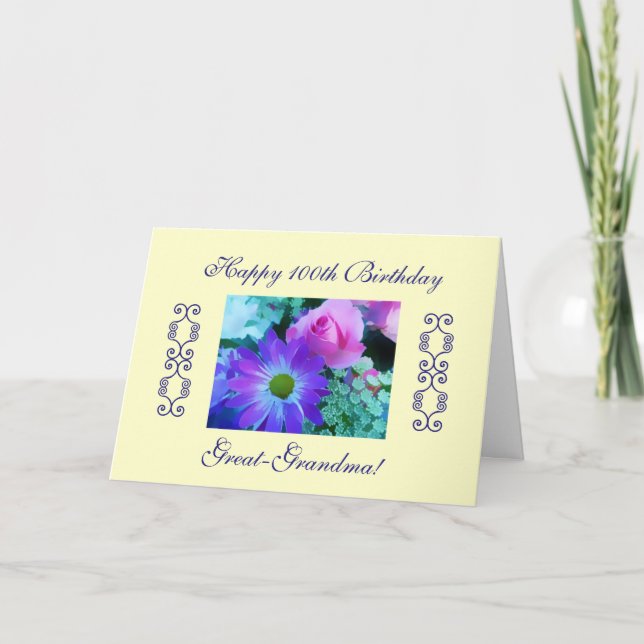 Great-grandma's 100th birthday card (Front)