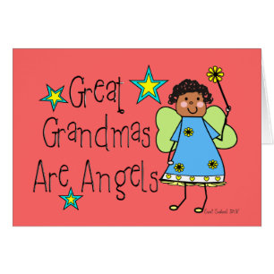 Great Grandmas Are Angels Gifts (Afro-American)