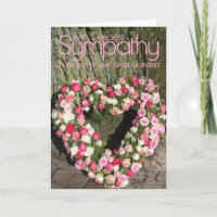 Great grandmother loss Rose sympathy Card