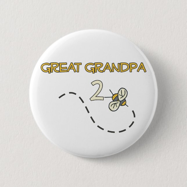 Great Grandpa 2 Bee 6 Cm Round Badge (Front)