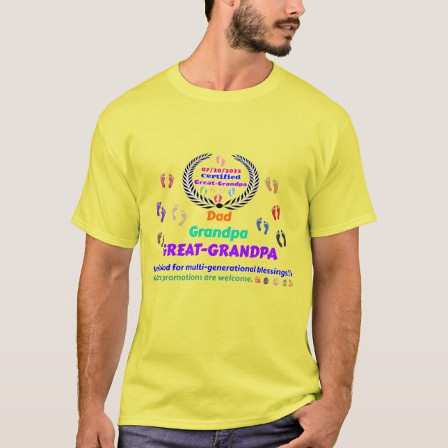 Great-Grandpa Commemorative T-Shirt (Front)