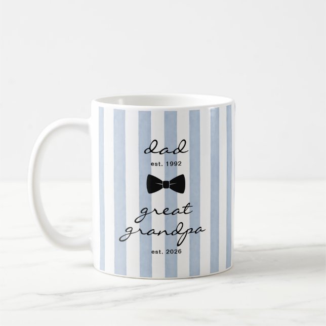 Great Grandpa Mug Blue Bow Gift (Left)