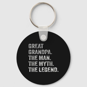 Great Grandpa Myth Legend Christmas Father's Day B Key Ring